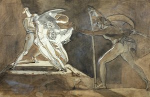 Edgar, feignant la folie, approche le roi Lear (recto) 1772